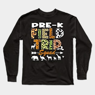 Pre-K Zoo Field Trip Squad Teacher Student Long Sleeve T-Shirt